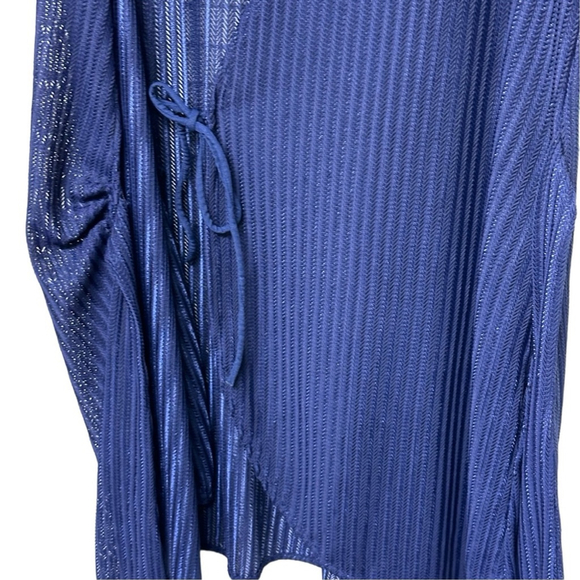 420 - BATHING SUIT COVER UP NAVY BLUE - Picture 16 of 16